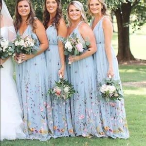 ASOS Blue Dress with Floral